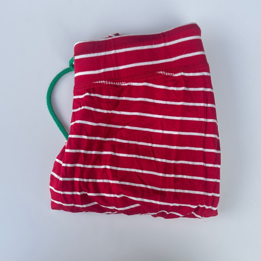 Red and White Striped festive leggings